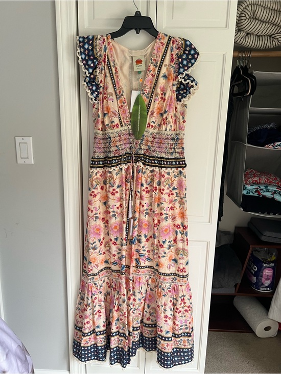 FARM Rio Dresses & Skirts - Farm Rio Superbloom Tapestry Maxi Dress in “Superbloom Tapestry Cream”